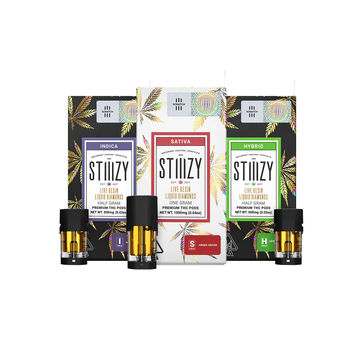 Photograph of product: Stiiizy LQD Pods - Oui'd - Green Crack
