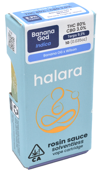 Photograph of Product: Halara | Banana God RSN | 1G Cartridge