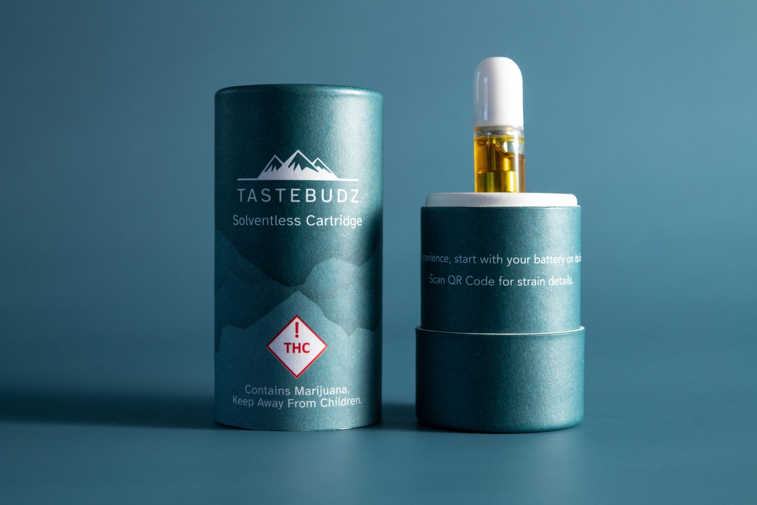 Photograph of product: Tastebudz Modified Grapes (I) Live Rosin Cartridge 1000mg