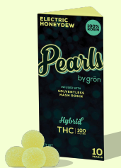 Photograph of product: Gron - au chocolat Rosin Pearls - Electric Honeydew - 10 ct.
