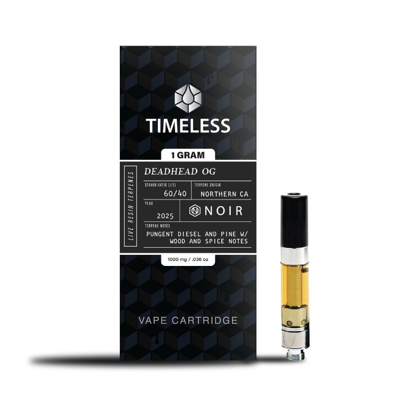 Photograph of Product: Timeless: Live Resin Vape | Deadhead OG | Cartridge | 1g