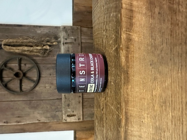 Photograph of product: Haute & Heady TenStripz 100mg Cola, Black Cherry Vanilla