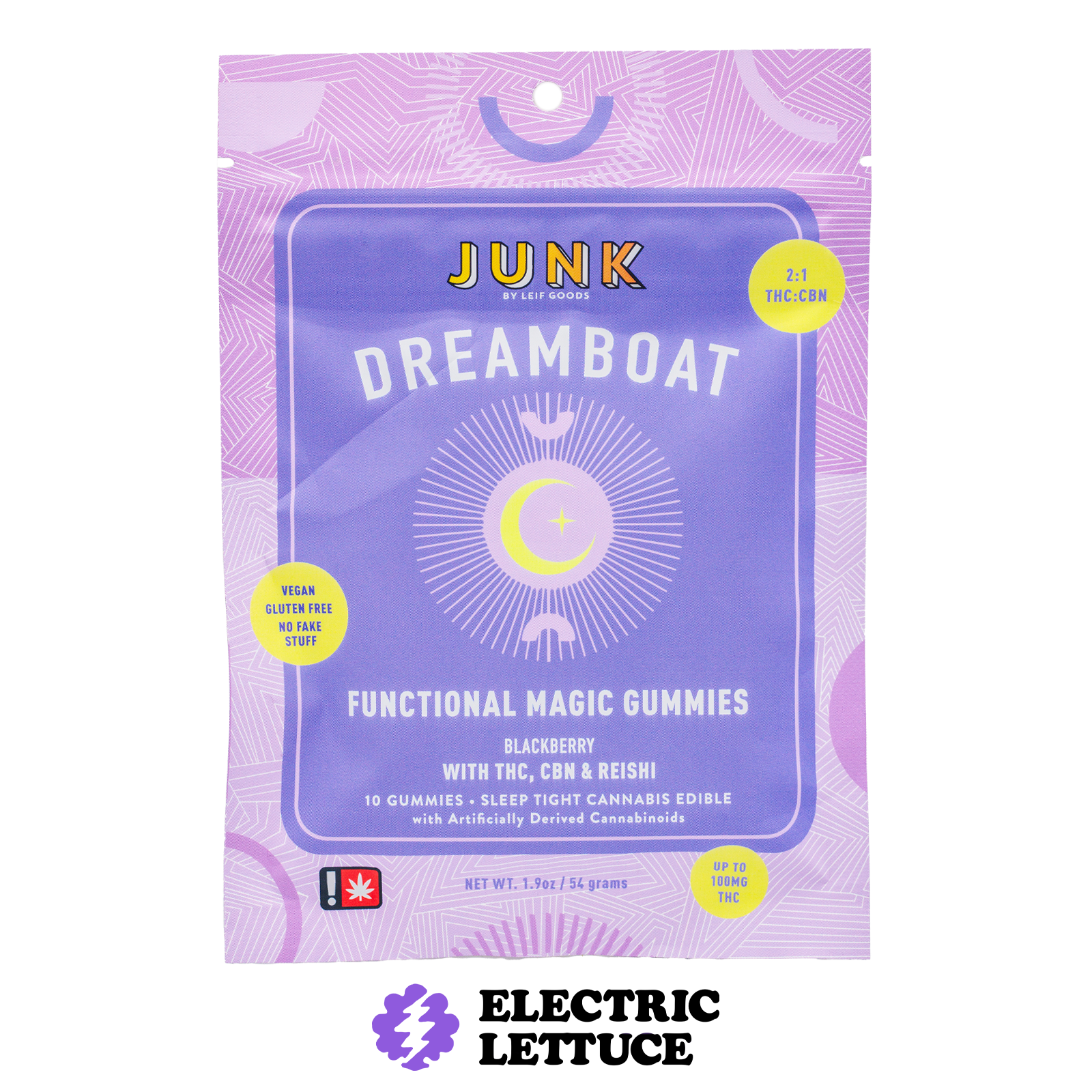 Photograph of product: Junk Dreamboat 2:1 CBN Gummy 10pk 100mg
