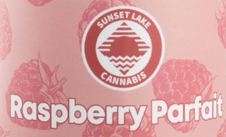 Photograph of product: Sunset Lake Oui'd | Raspberry Parfait | BTV Blunts 1g