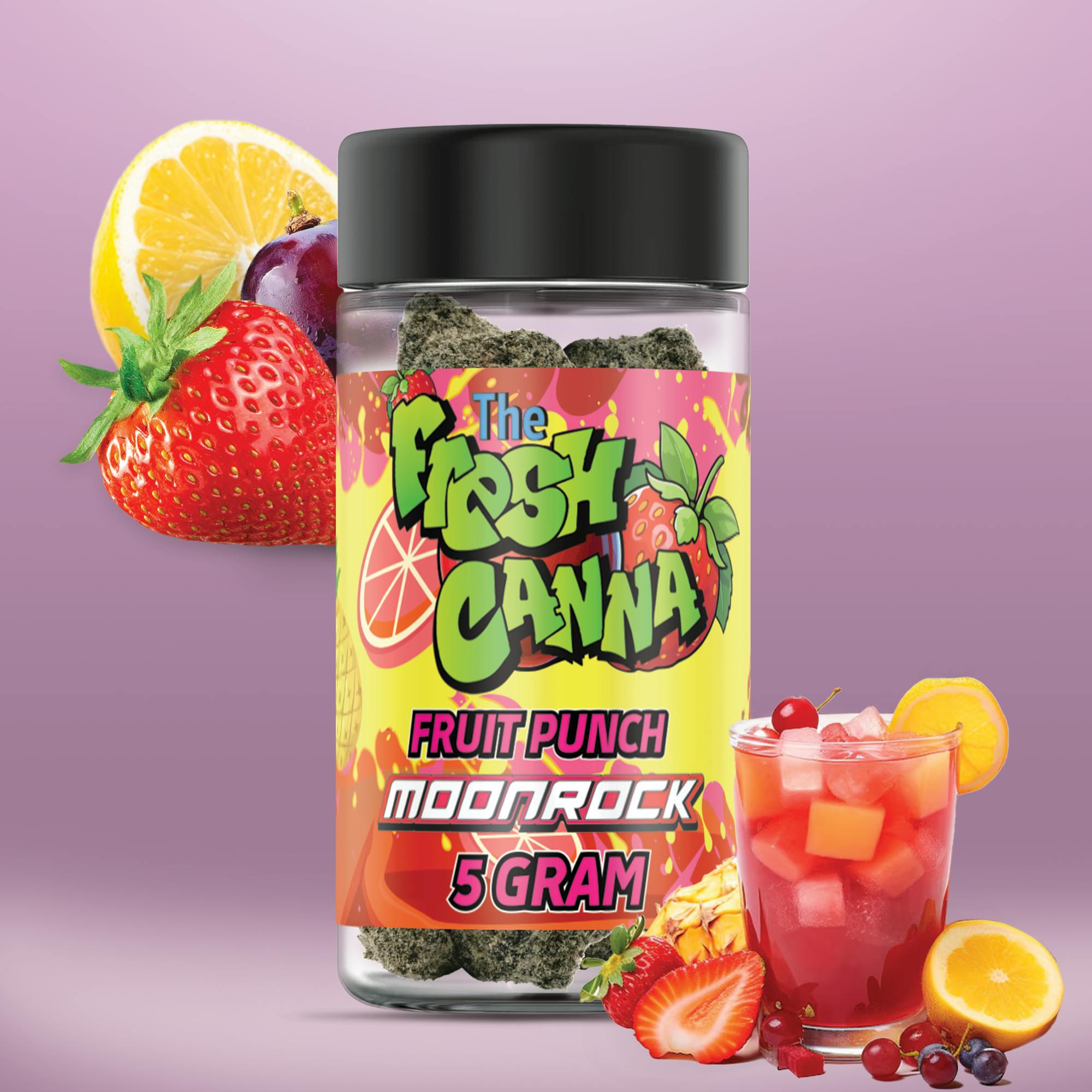 Photograph of product: FRESH CANNA | FRUIT PUNCH - MOONROCK PREPACK HYBRID - 5g