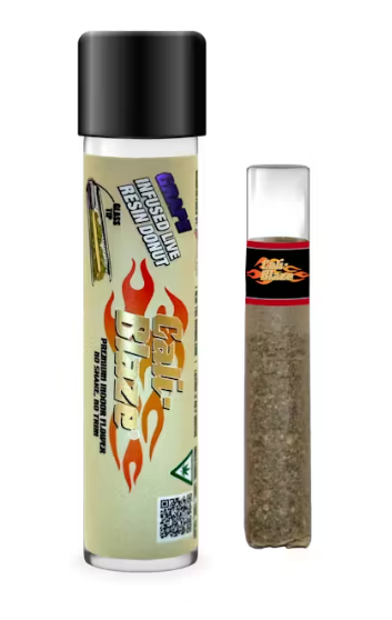Photograph of product: Grape Oui'd Live Resin Donut Pre Roll | 1.2g | Cali Blaze