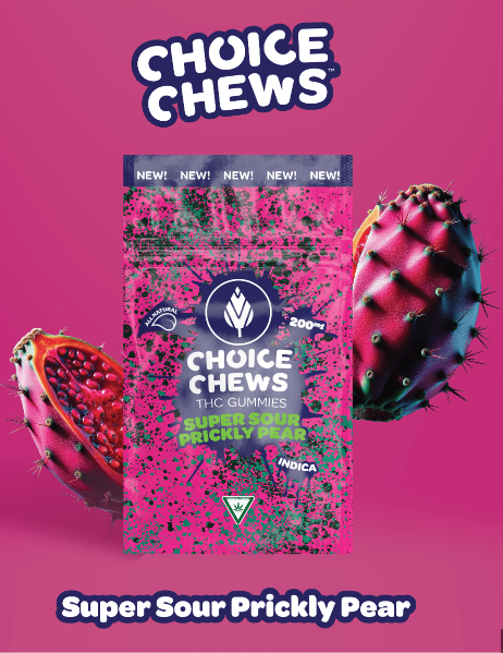 Photograph of Product: Choice - Super Sour Prickly Pear 200mg