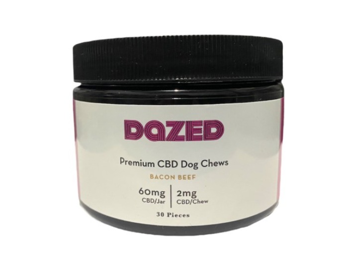 Photograph of product: Premium Beef flavored CBD Dog Chews - 60mg - 30ct - Dazed