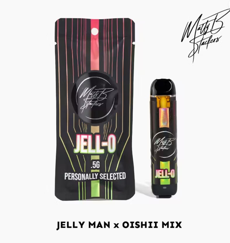 Photograph of product: Jell-O Live Rosin Disposable Vape by Wise Guys