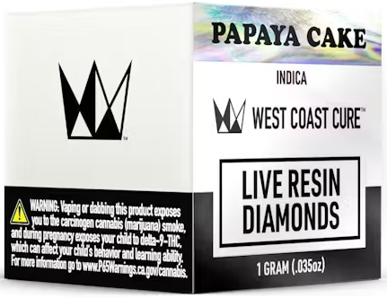 Photograph of product: Papaya Cake [I] - Live Resin Diamonds