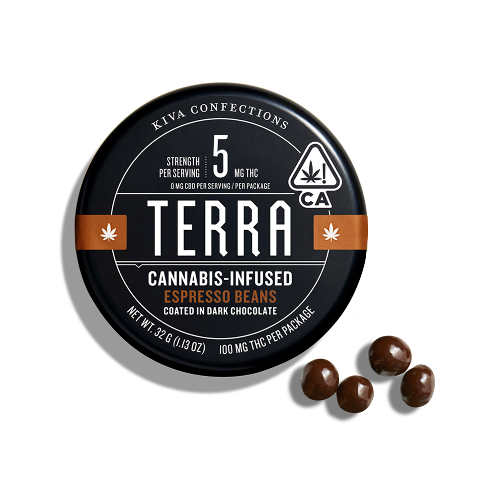 Photograph of product: TERRA DARK CHOCOLATE ESPRESSO BEANS [20 CT]