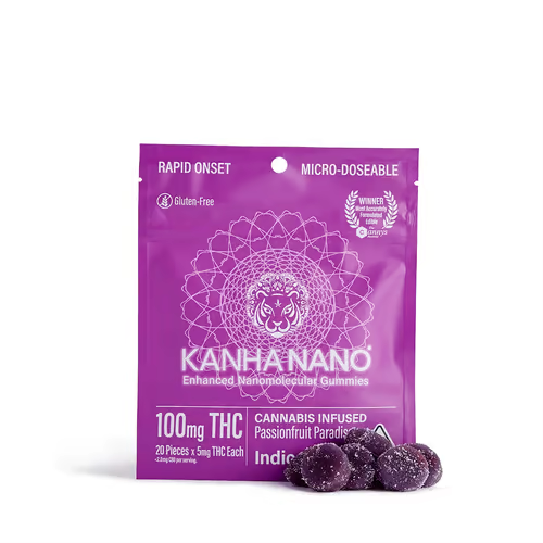 Photograph of product: PASSIONFRUIT PARADISE 100MG NANO VEGAN GUMMIES