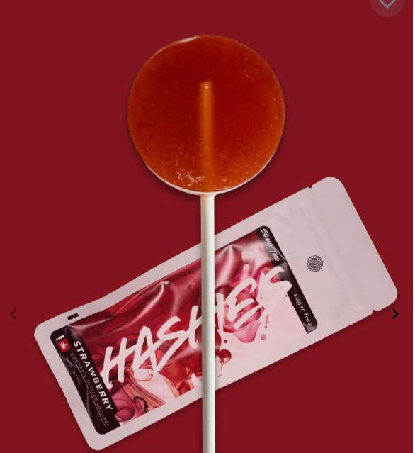 Photograph of product: Infused Lollipop | Strawberry | 50mg