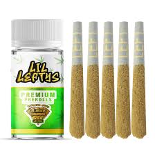 Photograph of product: Left Coast Lil Leftys Infused Preroll 5pk - Watermelon Mojito (I)