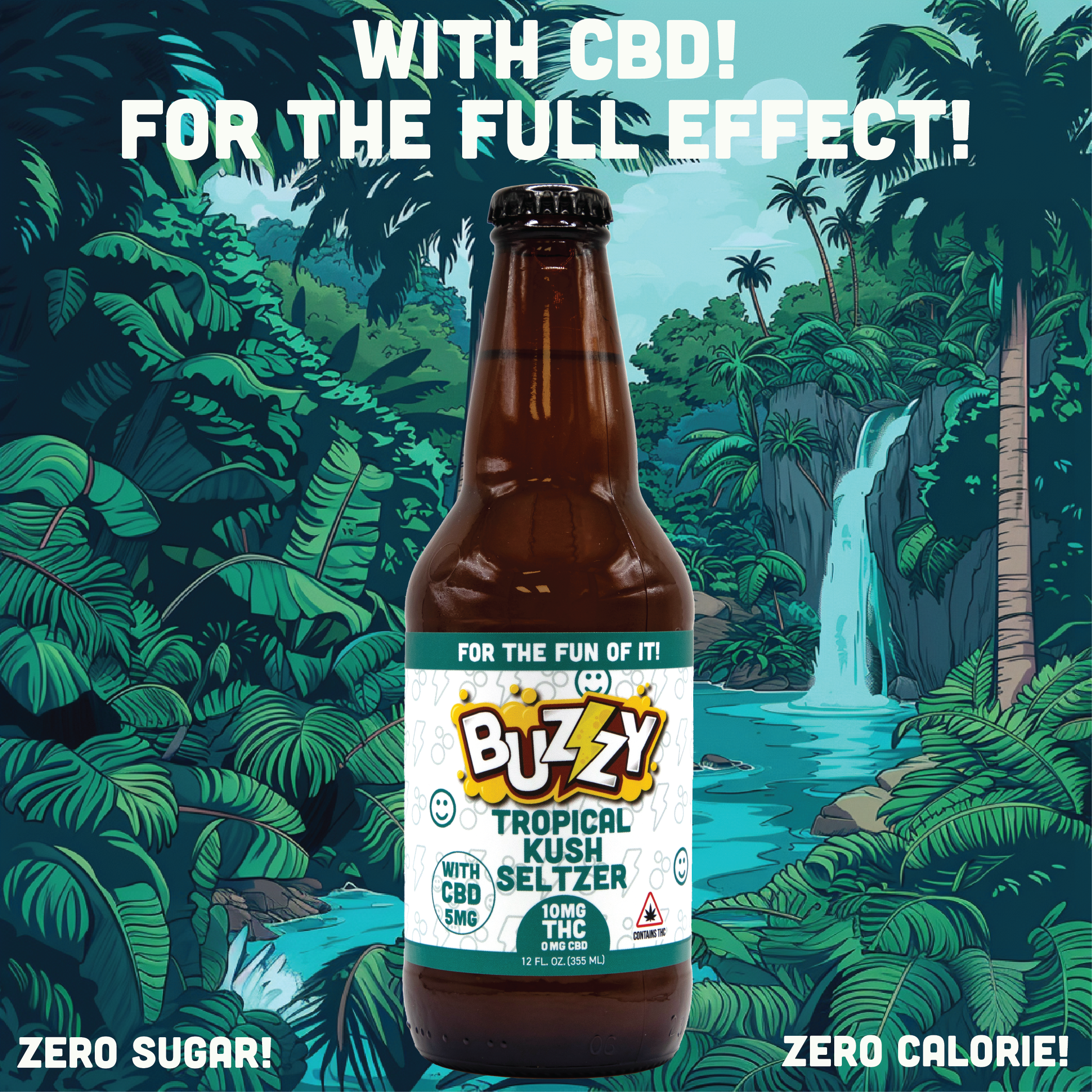 Photograph of product: Tropical Kush Seltzer (with CBD)