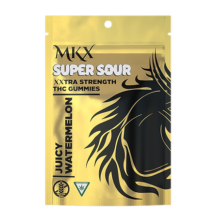 Photograph of product: MKX Xxtra - Super Sour Juicy Watermelon Gummies 200mg