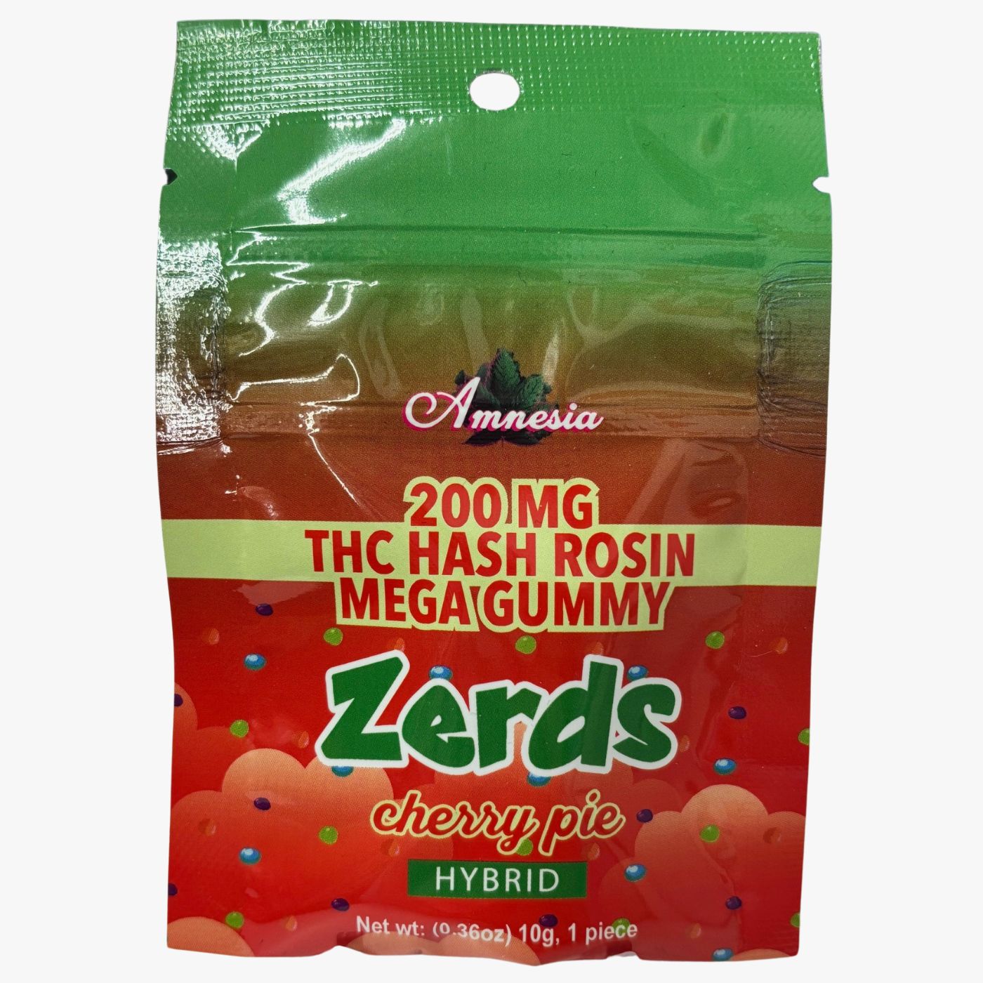 Photograph of product: Amnesia - Cherry Pie au chocolat Rosin Zerdz 200mg Single