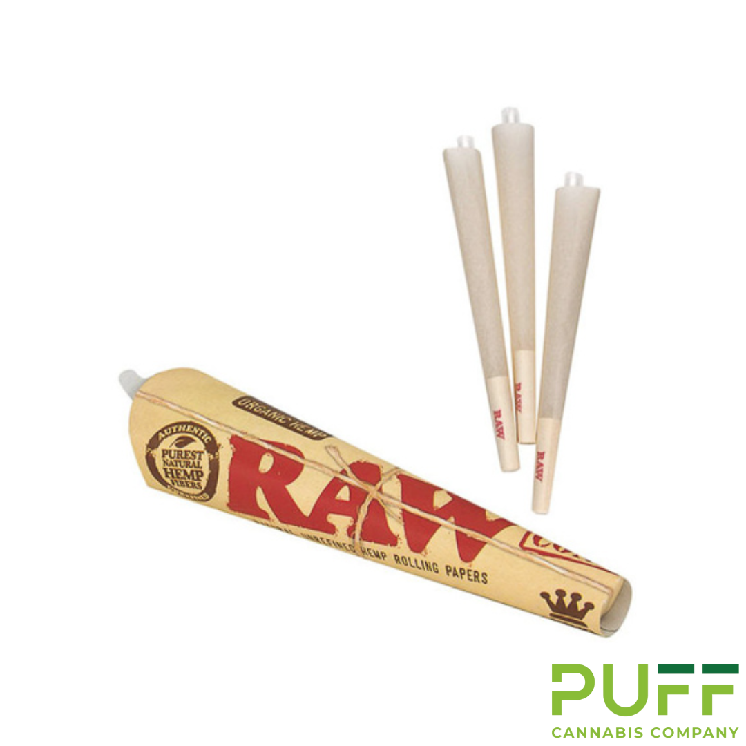 Photograph of product: Raw | Classic King Size 3 Pack Cones