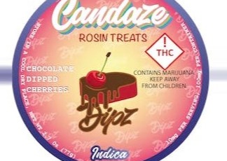 Photograph of product: Candaze | Rosin Gummies | Chocolate Cherry (I)