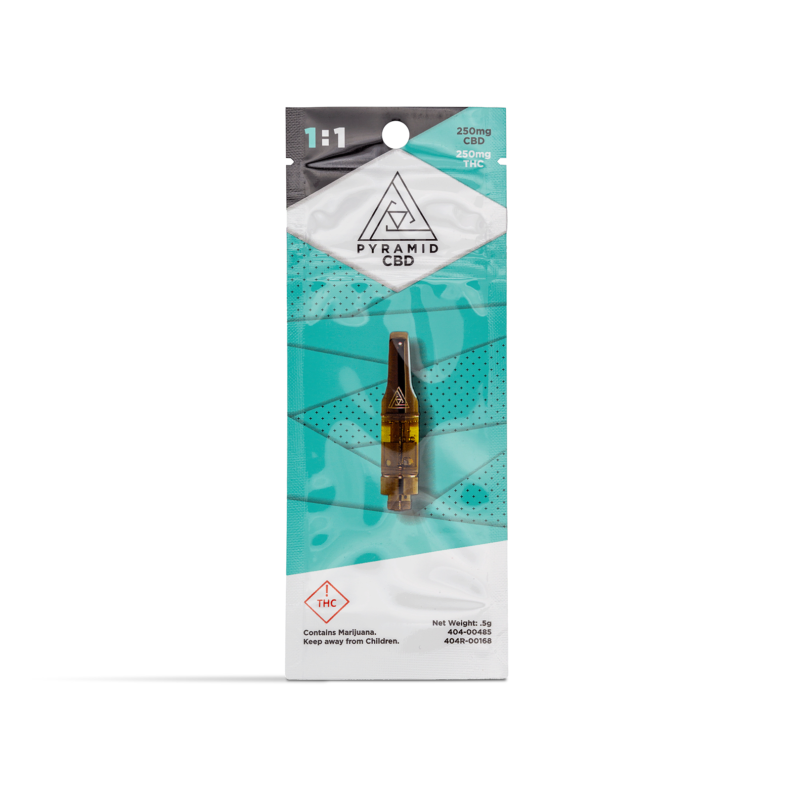 Photograph of product: Diagonal 1:1 CBD Cartridge | 500mg