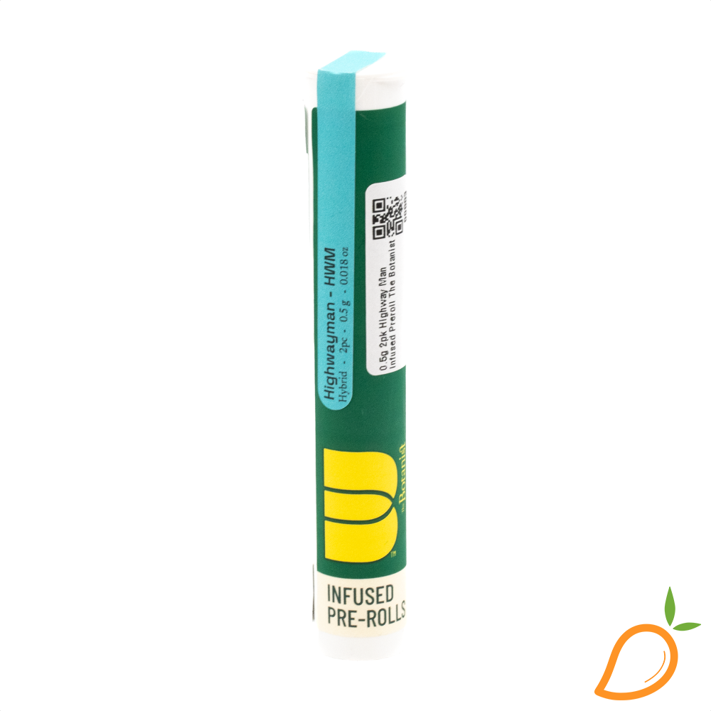 Photograph of product: 0.5g 2pk Highway Man Infused Preroll The Botanist