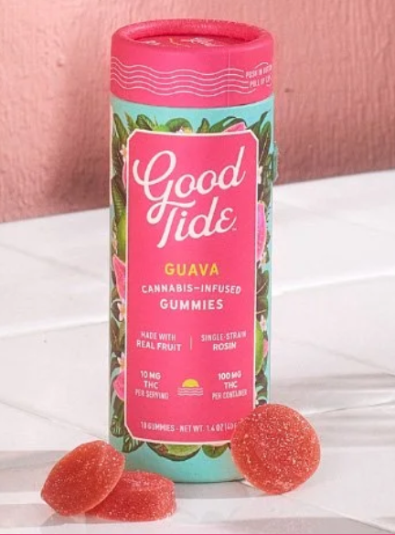 Photograph of product: E | Good Tide | Guava | Gummies | 10pcs | 100mg