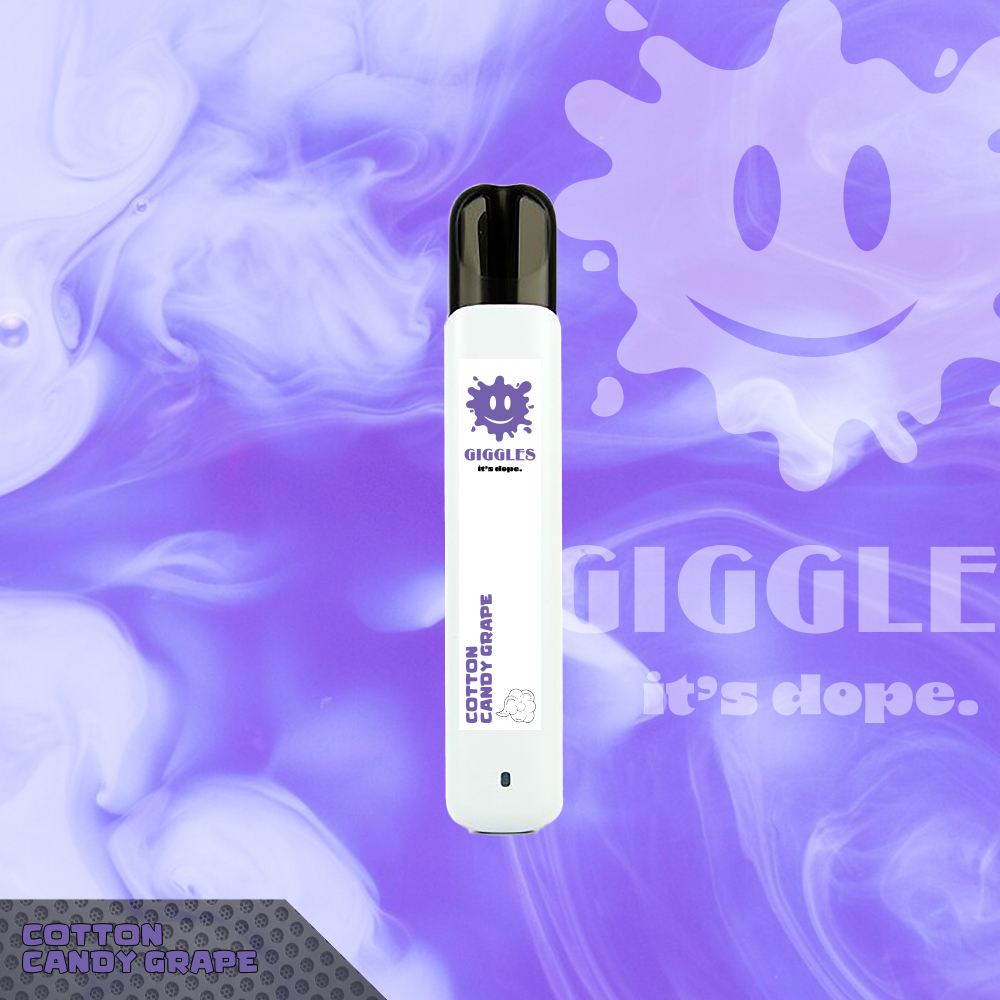 Photograph of product: Giggles | Cotton Candy Grape | 1g Disposable Vape