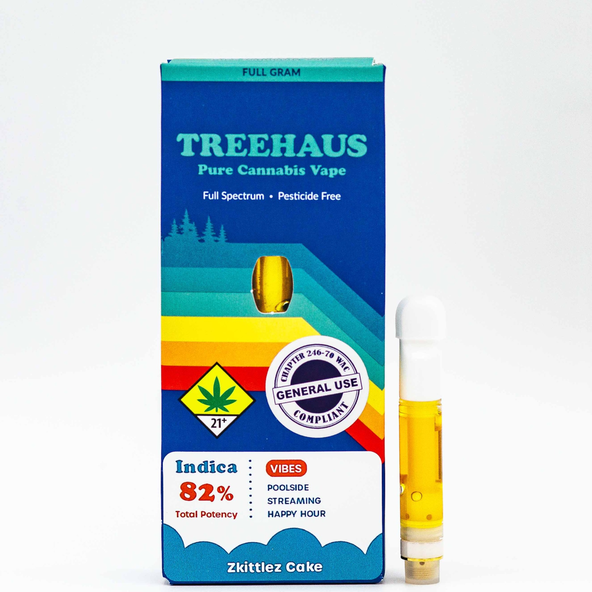 Photograph of product: Zkittles Cake Cartridge | 1g (DOH)