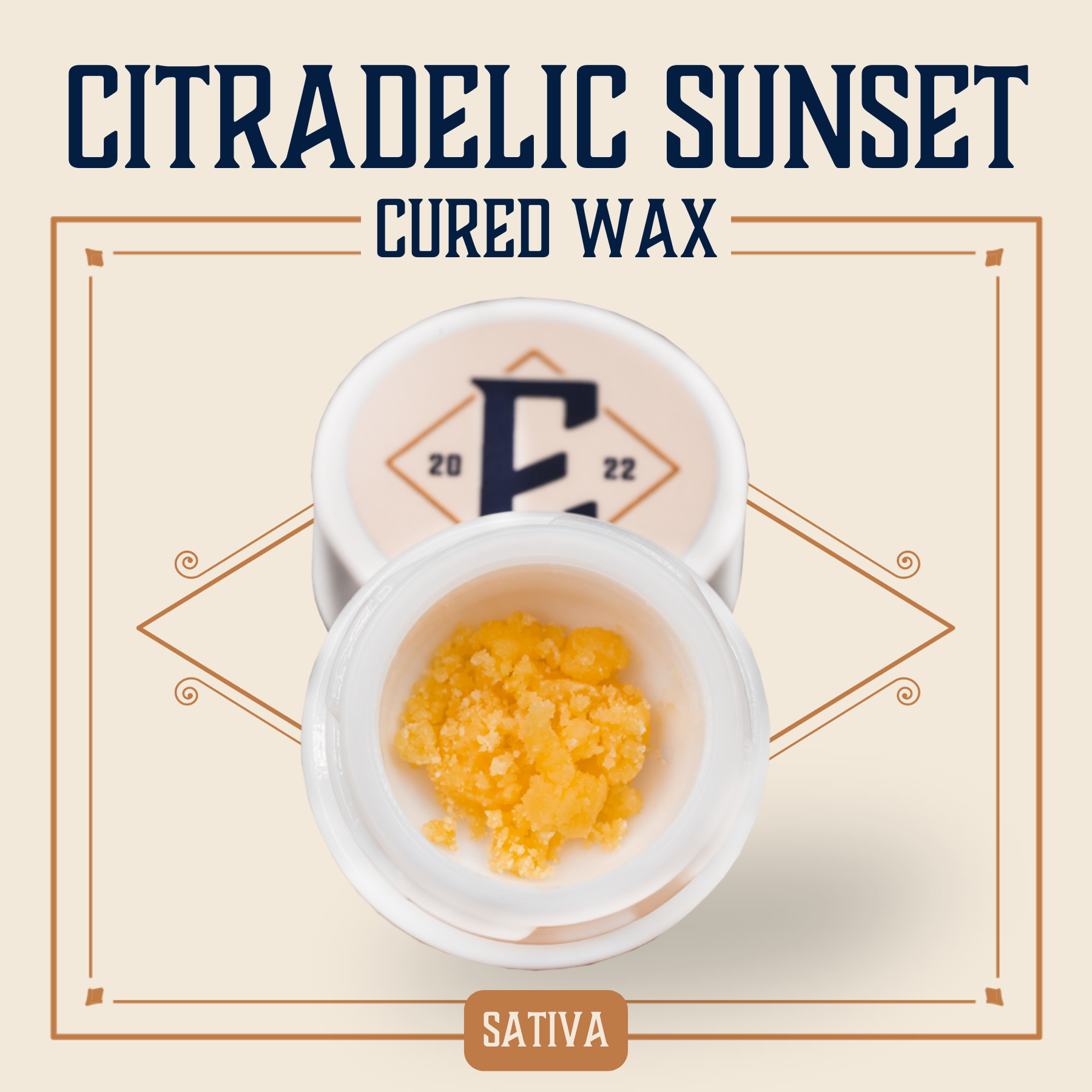 Photograph of product: Citradelic Sunset Cured Wax