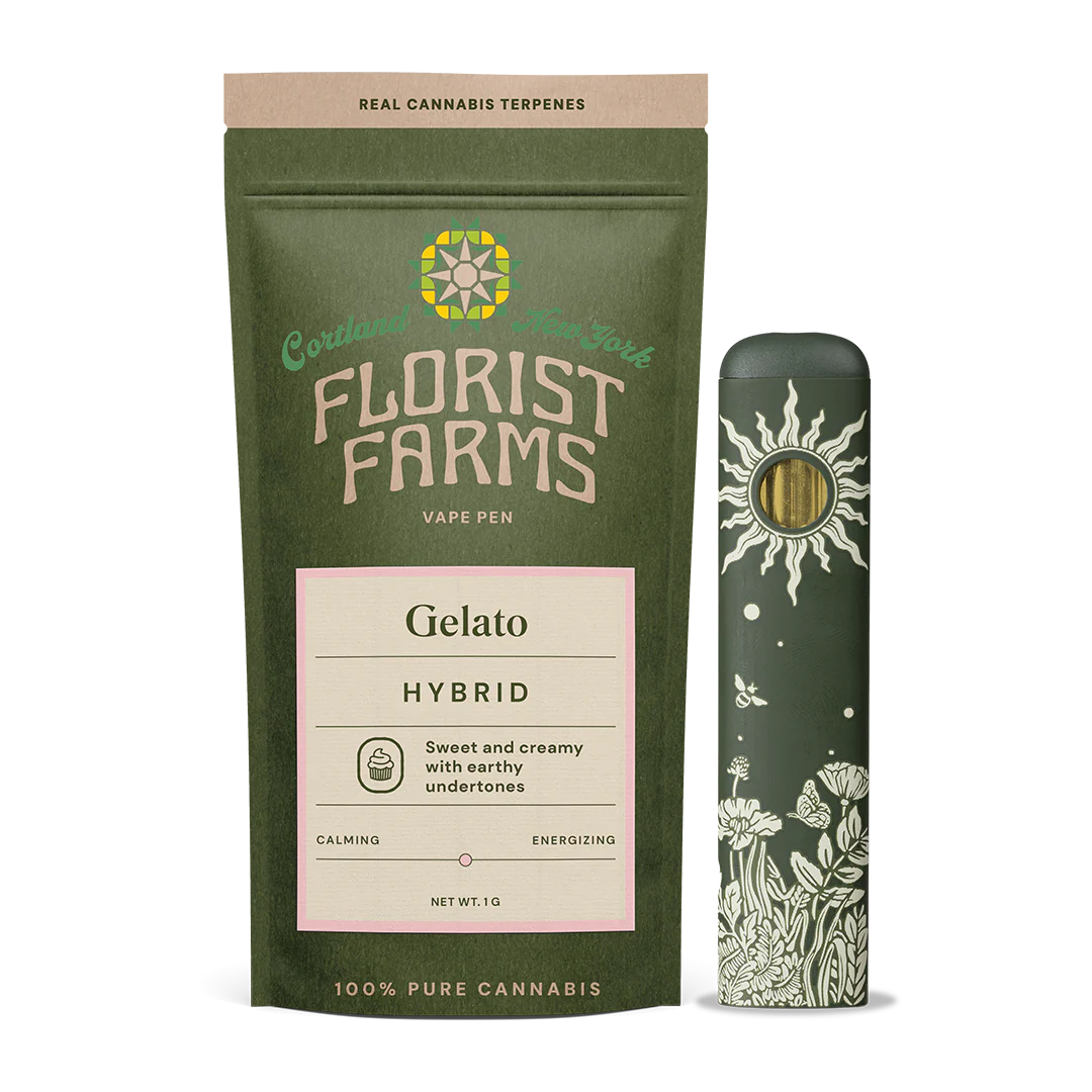Photograph of product: Florist Farms | Gelato | Rechargeable Vape Pen | 1g