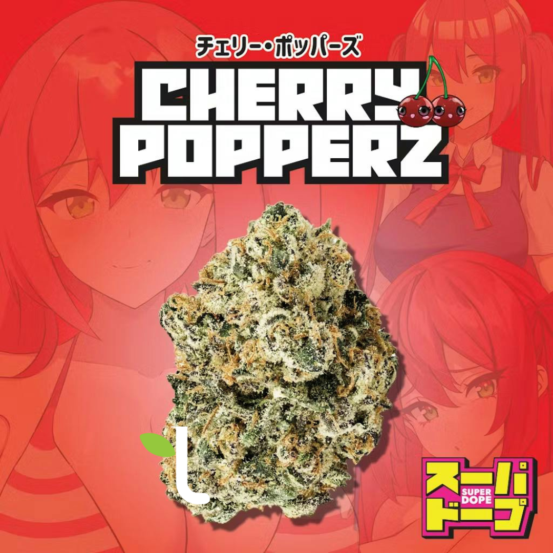 Photograph of product: Cherry Popperz | Prepackaged 1/8th (3.5g)