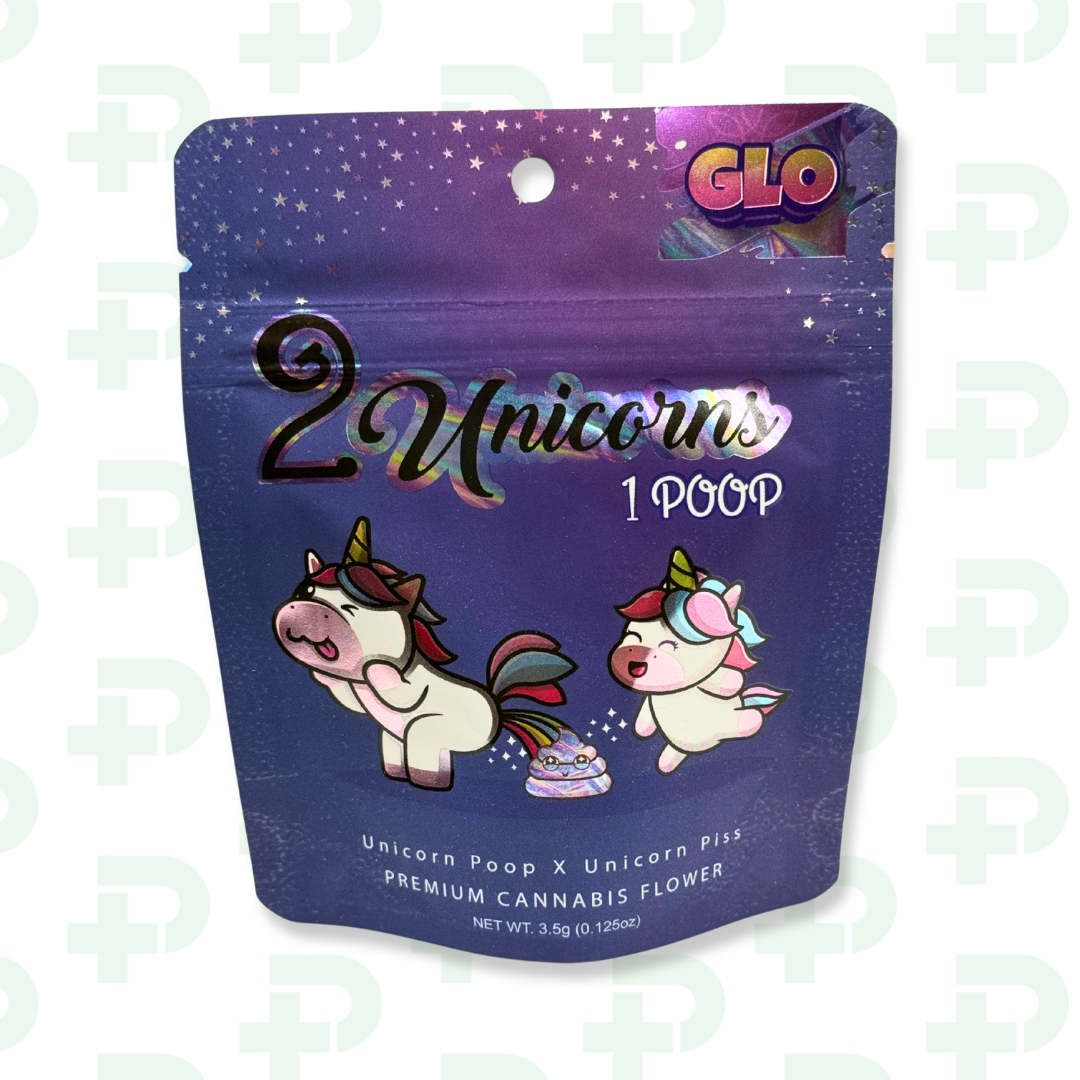 Photograph of product: Glo Farms Prepack - 2 Unicorns 1 Poop - 3.5g