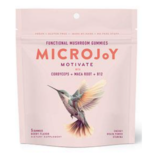 Photograph of product: mushroom Motivate Gummies 30pc MicroJoy adaptogenic mushrooms