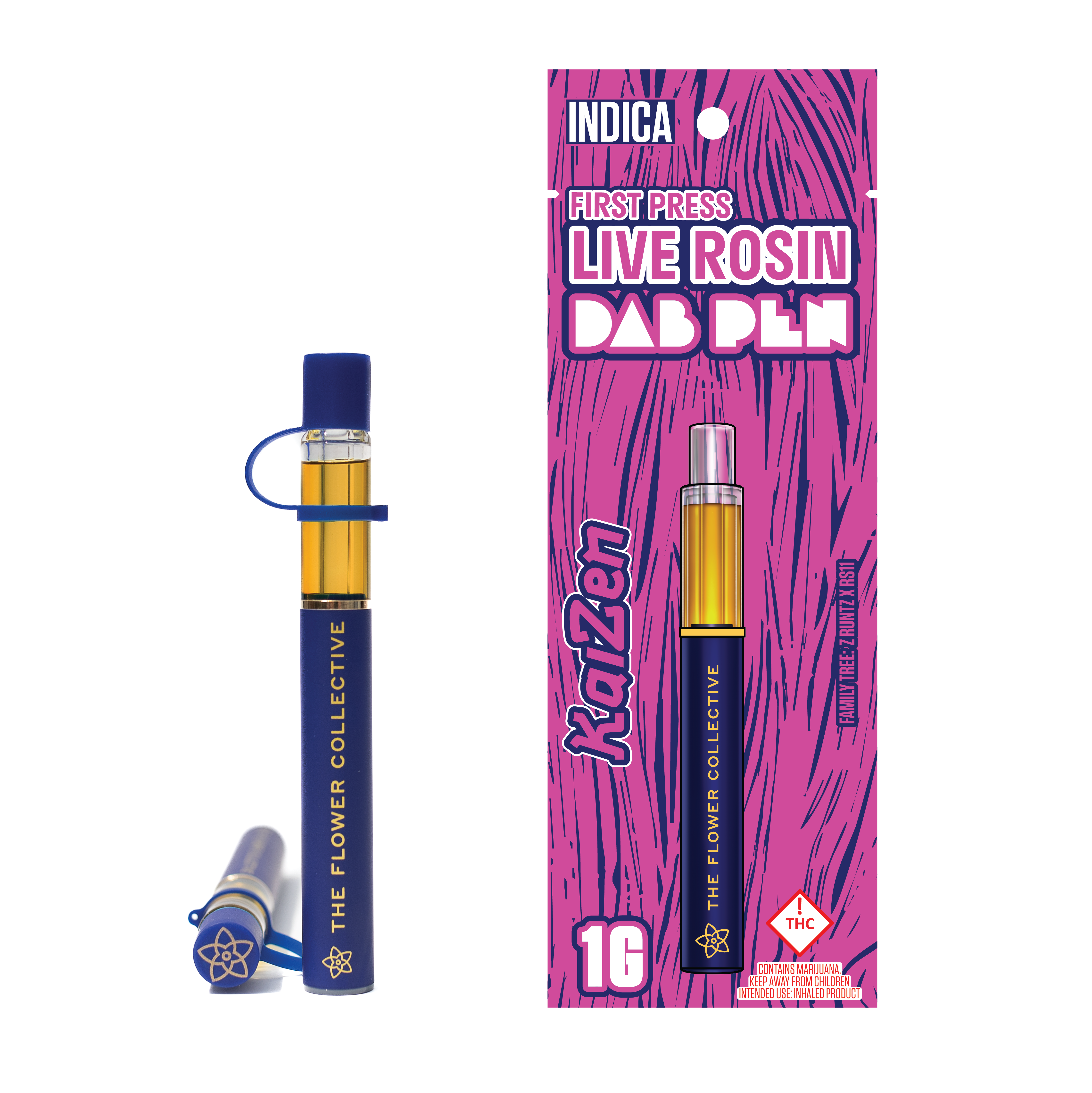 Photograph of product: The Flower Collective - KaiZen (I) - 1g First Press Rosin Disposable