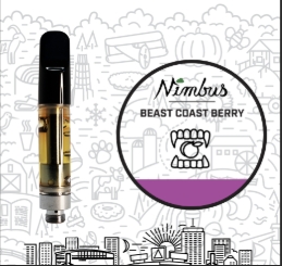 Photograph of product: Nimbus - Beast Coast Berry 1g Vape Cart