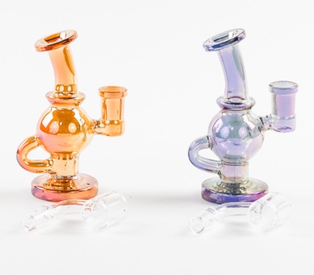 Photograph of product: 5" SirEEL Iridized Fab-Egg Bong/Banger (Assorted)