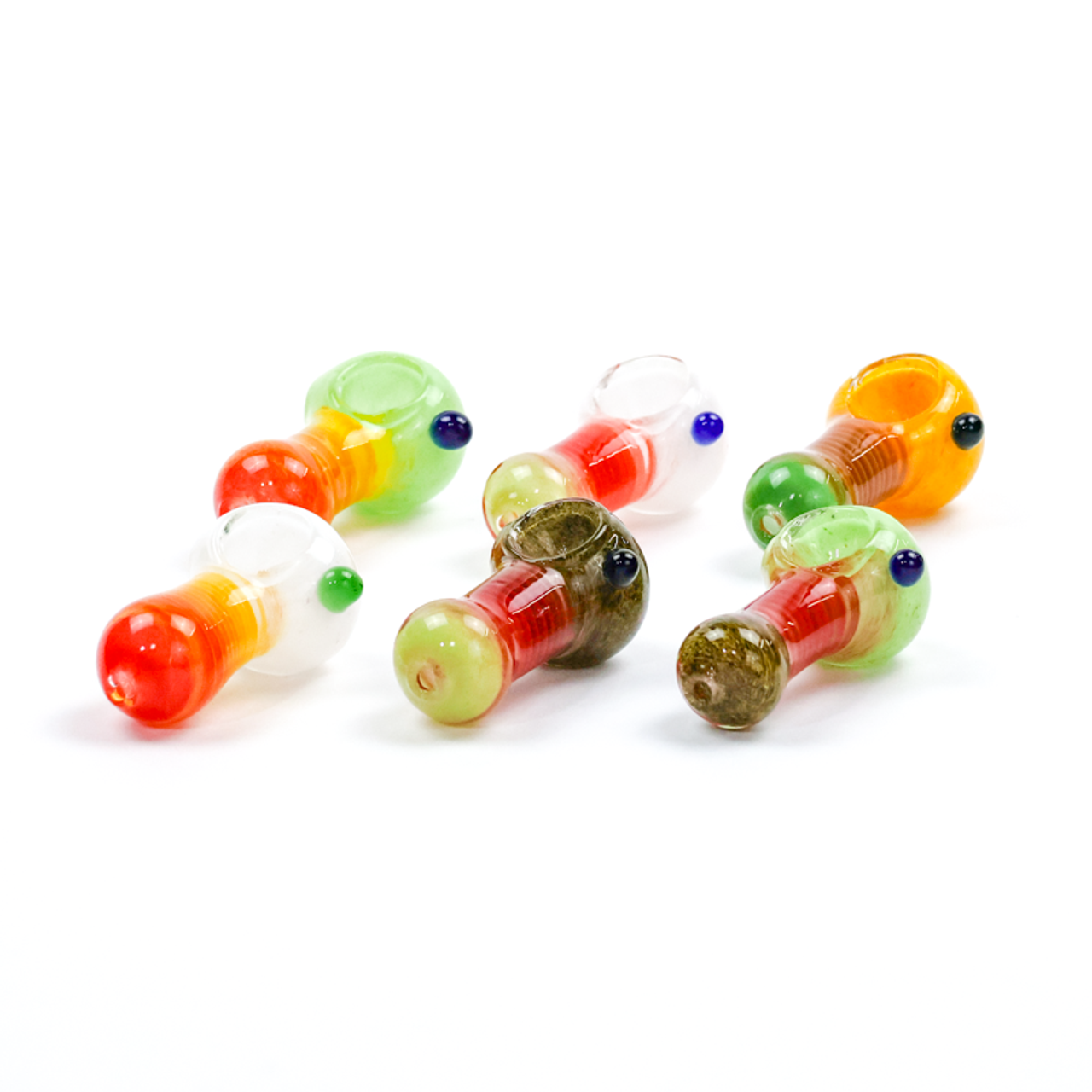 Photograph of product: 2.5" Stubby Swirl Pocket Pipe | Assorted Color