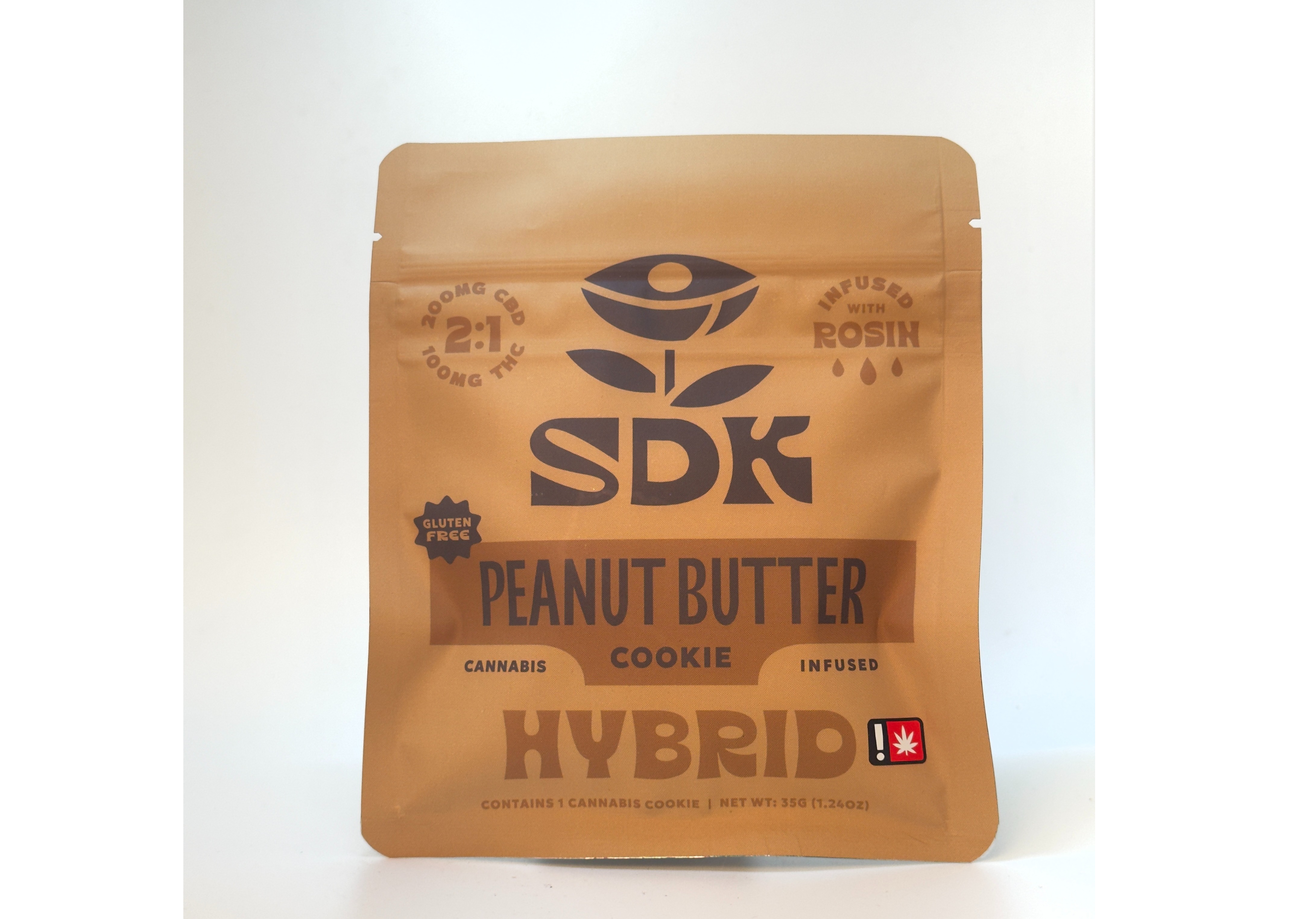 Photograph of product: SDK - Peanut Butter 2:1 (CBD:TH-oui) Cookie