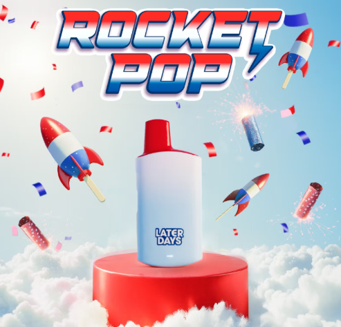 Photograph of product: Later Days Rocket Pop Disposable