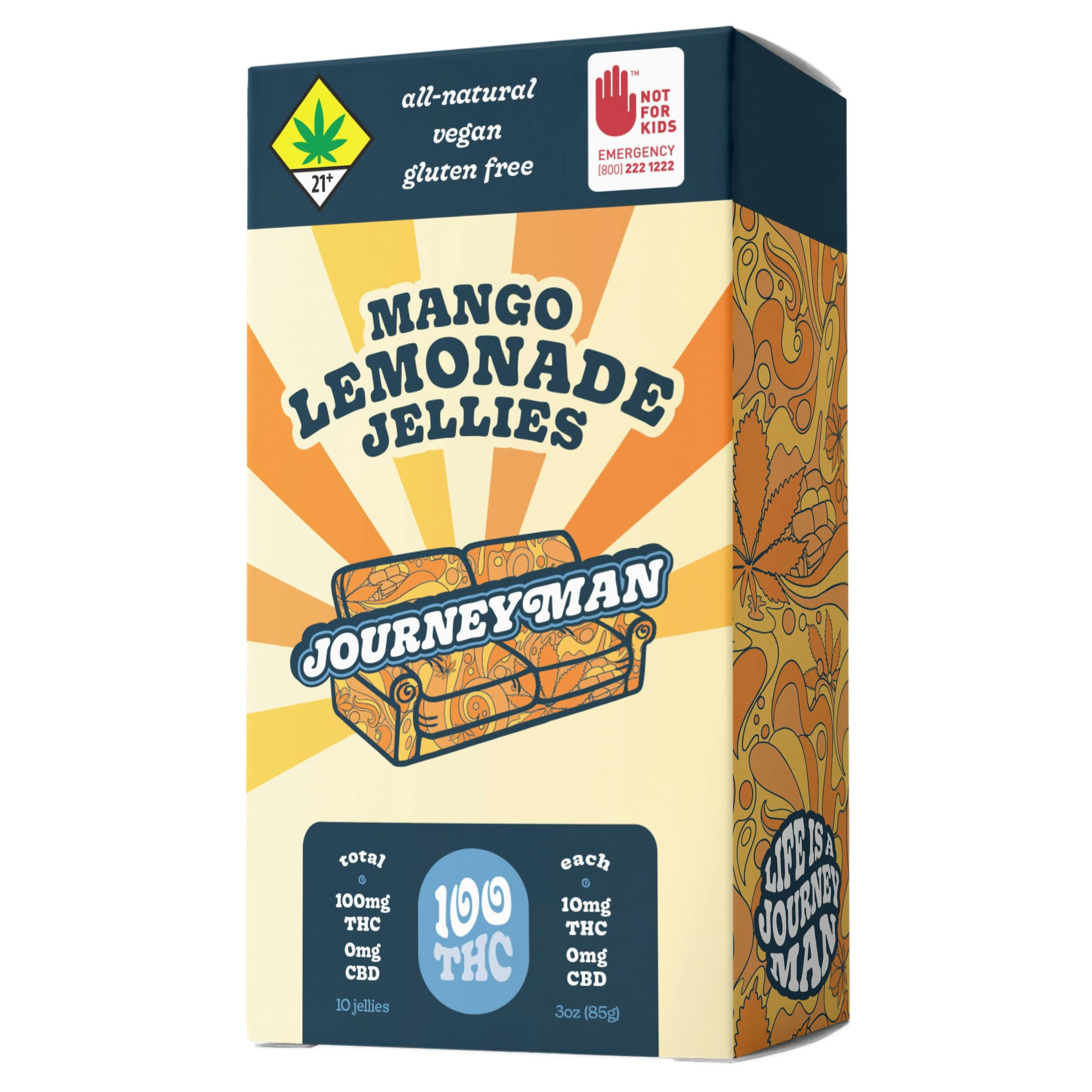 Photograph of product: Mango Jellies, 10-Pack
