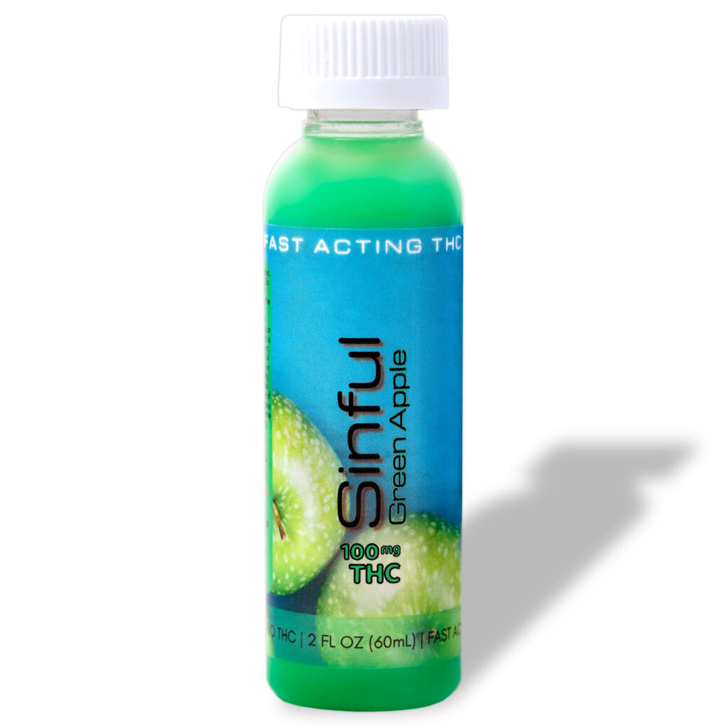 Photograph of product: Sinful - Green Apple - 100mg Fast Acting Drink
