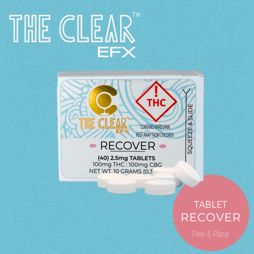 Photograph of product: The Clear EFX Tablets Recover 1:1 TH-oui:CBG