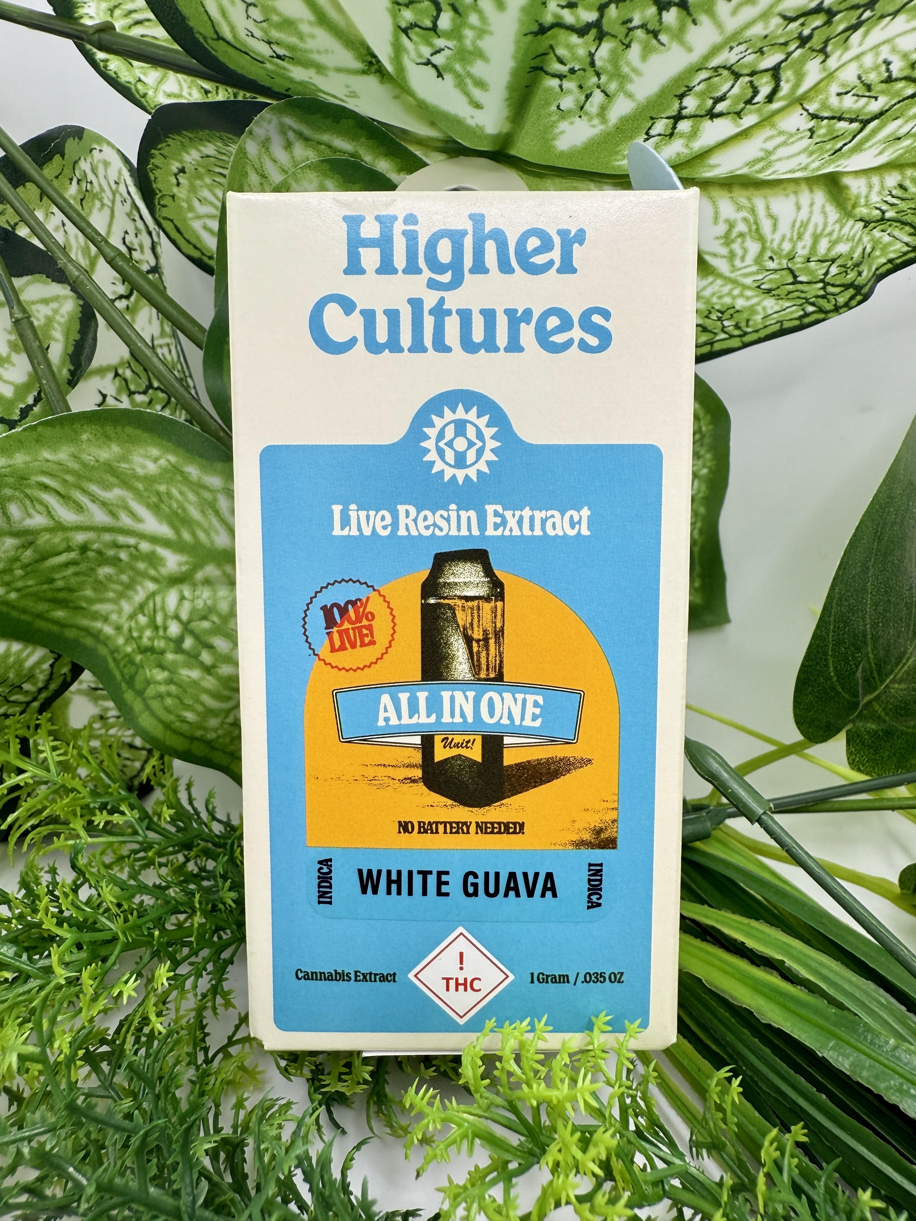 Photograph of product: Higher Cultures - White Guava - 1g Live Disposable
