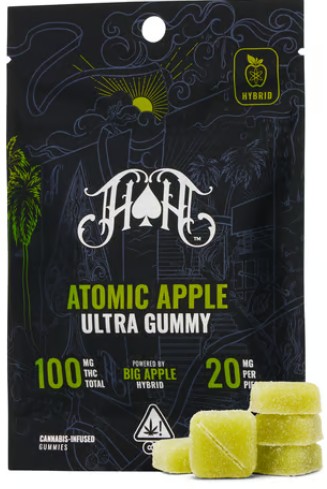 Photograph of product: Atomic Apple [H] - 100MG Gummies 5PK