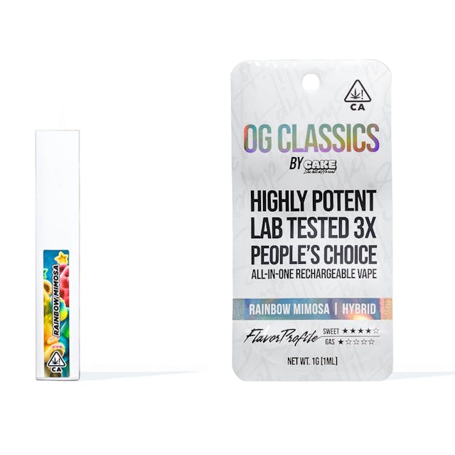 Photograph of product: Rainbow Mimosa | 1g Disposable - 