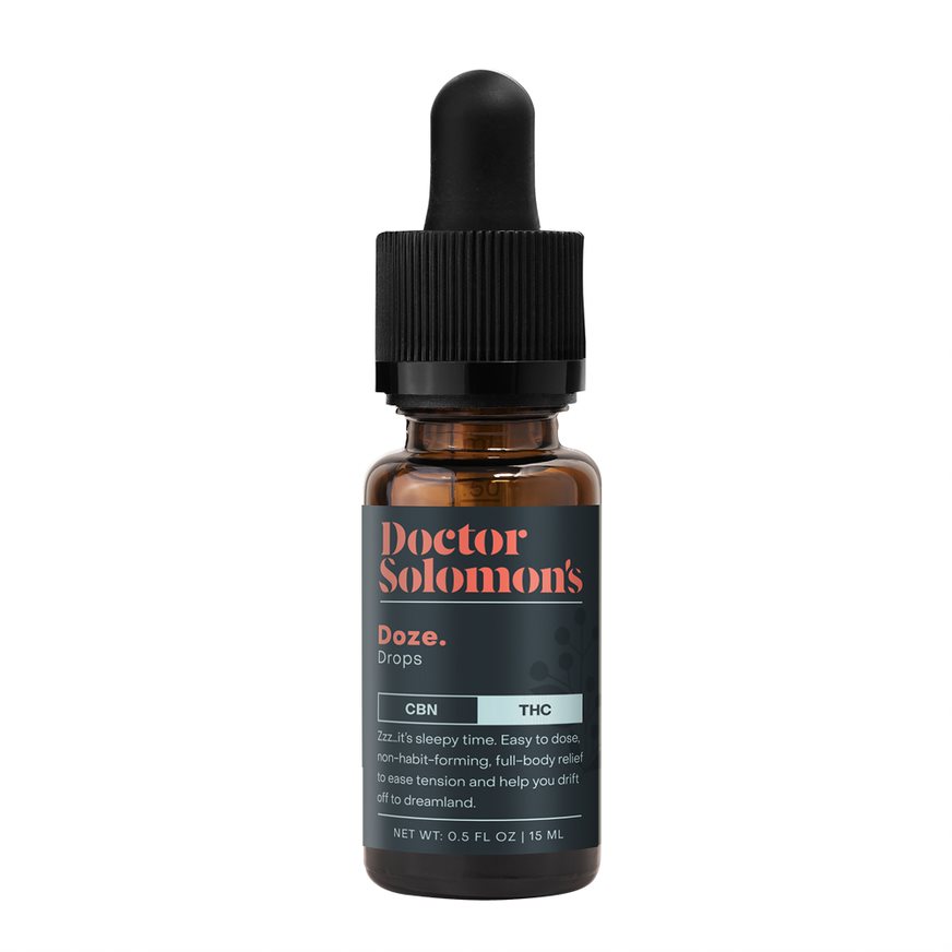Photograph of product: Doze Drops | 1:1 CBN/TH-oui Tincture | 15ml