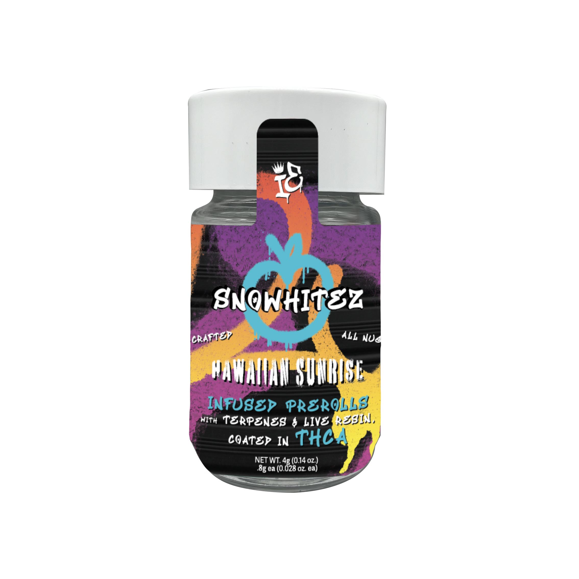 Photograph of product: PR | Hawaiian Sunrise | .8g x 5 | Infused | SnoWhitez