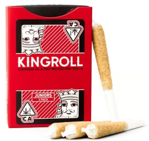 Photograph of product: KINGROLL Junior Cannalope Haze x Acapulco Gold v3 Infused Pre-Rolls x4PK 3G