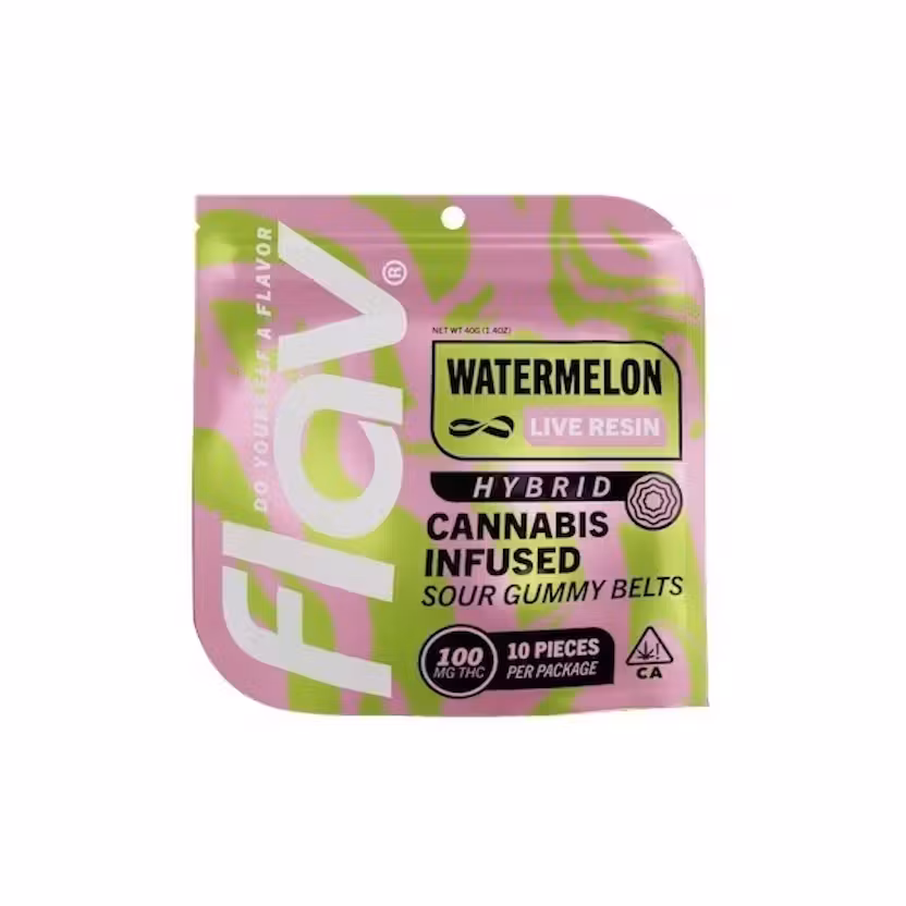 Photograph of Product: Flav - Watermelon Live Resin Beltz Hybrid - 100mg
