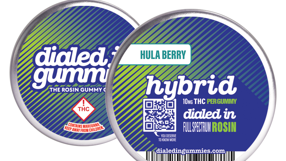 Photograph of product: Dialed In - Rosin Gummies - Classics - Hybrid - 100mg